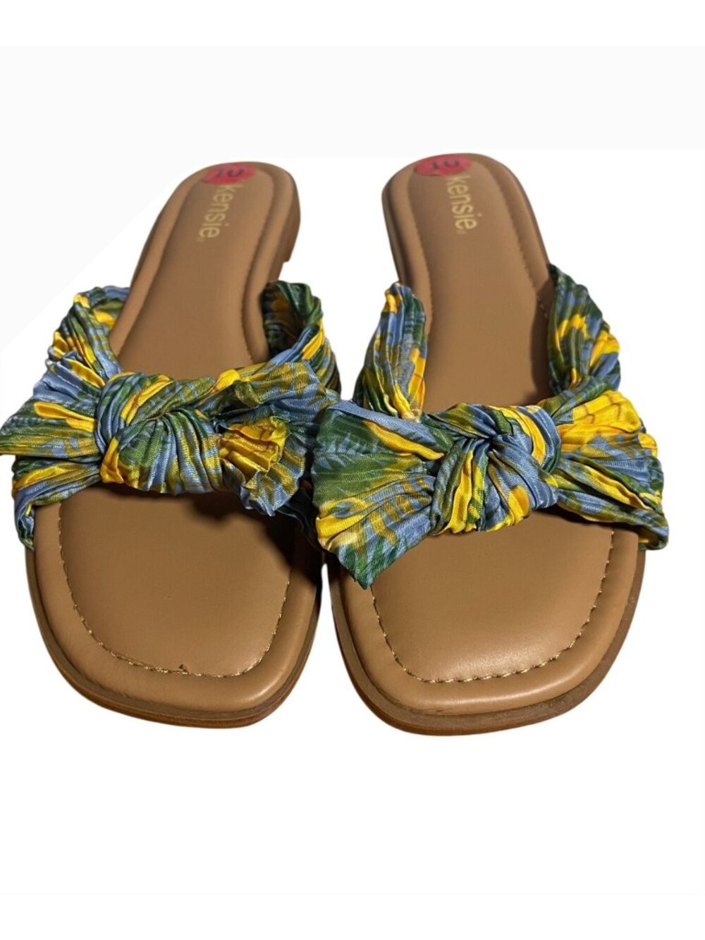 Kensie Renata 2 Womens Slip-On Sandals With Tropical Knot Strap Size 10 M